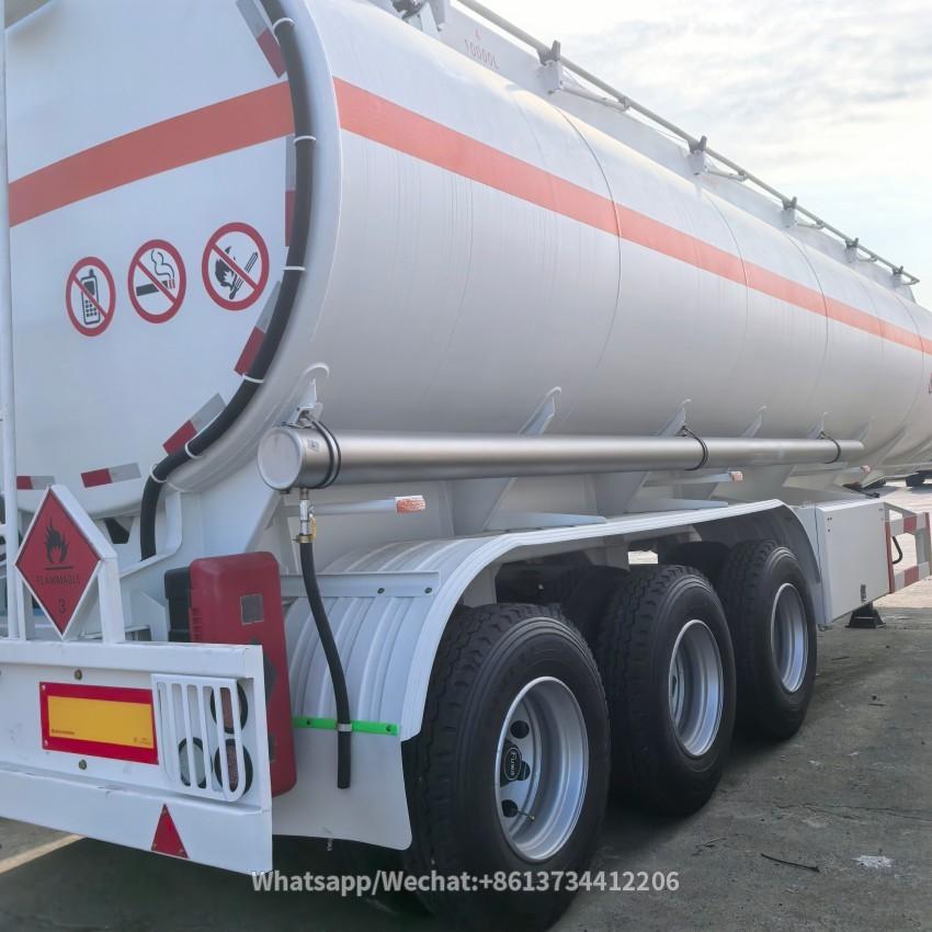3 Axles 40000liters Fuel Trailer Tanker
