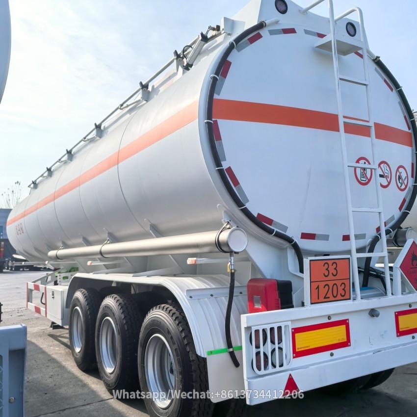 3 Axles 40000liters Fuel Trailer Tanker