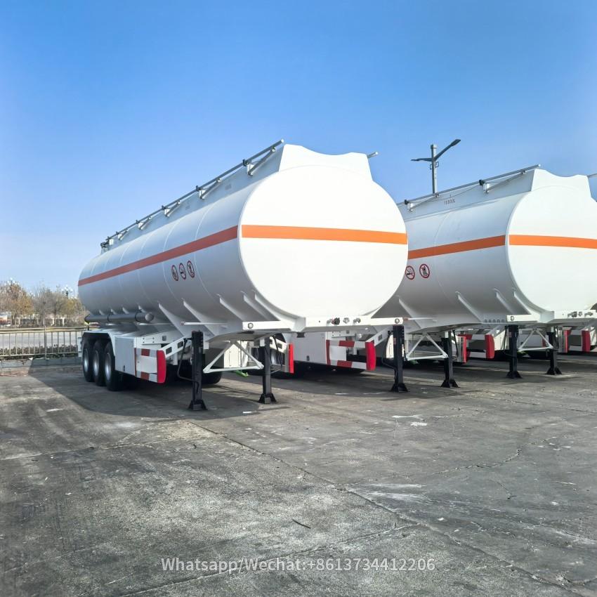 3 Axles 40000liters Fuel Trailer Tanker