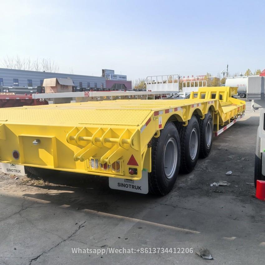 3 Axles 40tons Low Bed Semi Trailer