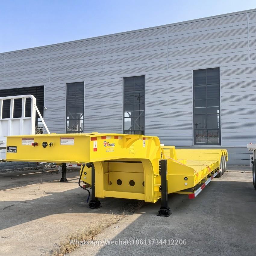 3 Axles 40tons Low Bed Semi Trailer