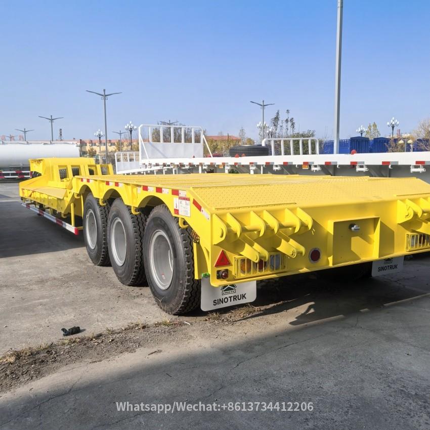 3 Axles 40tons Low Bed Semi Trailer