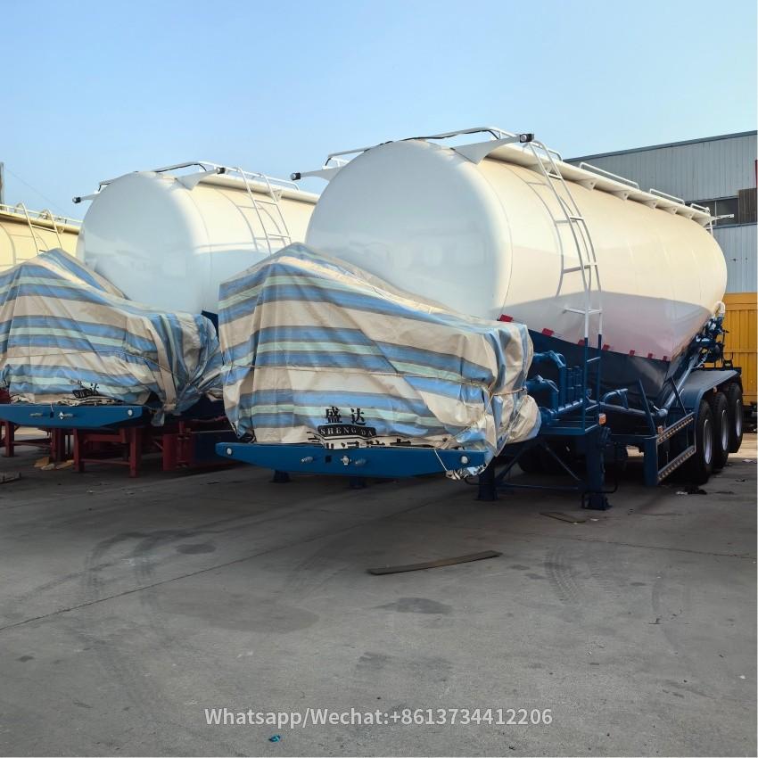3 Axles 45cbm 60tons Bulk Cement Trailer For Sale