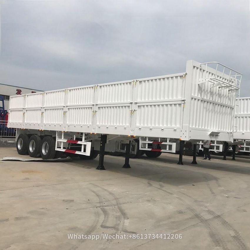 3 Axles 50 Tons Side Wall Cargo Semi Trailer