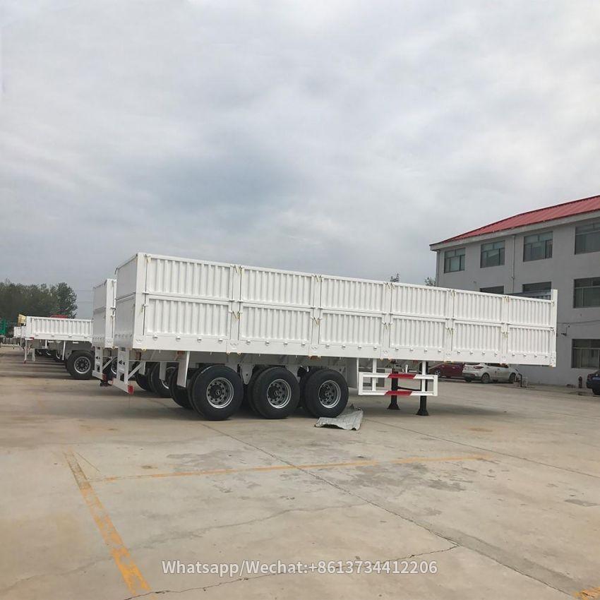 3 Axles 50 Tons Side Wall Cargo Semi Trailer