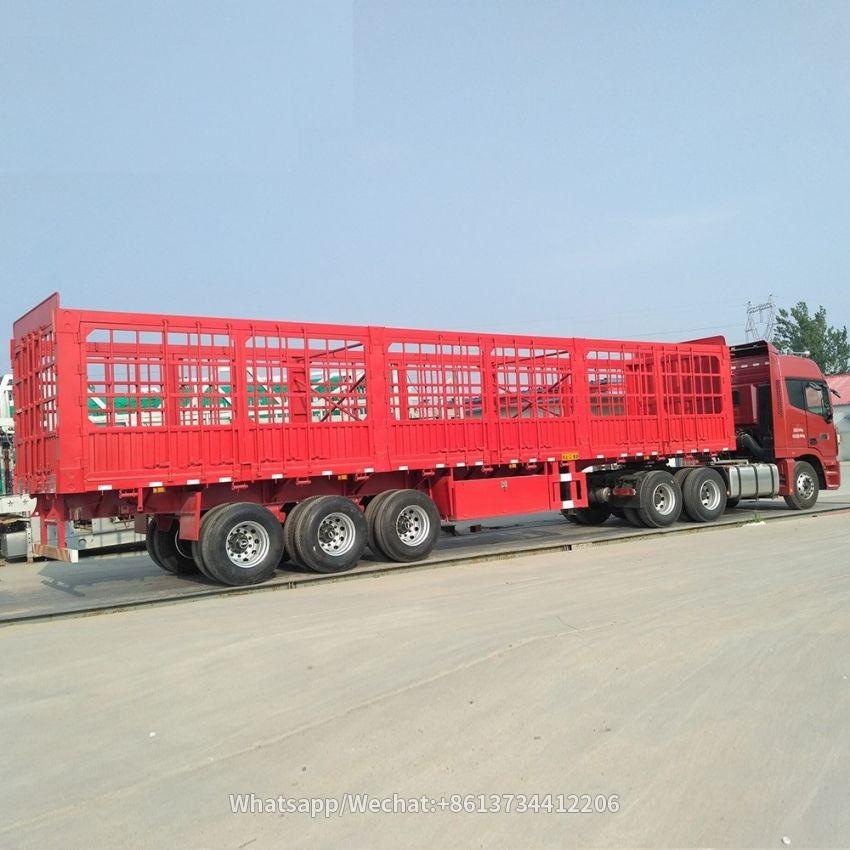 3 Axles 50 Tons Side Wall Fence Trailer