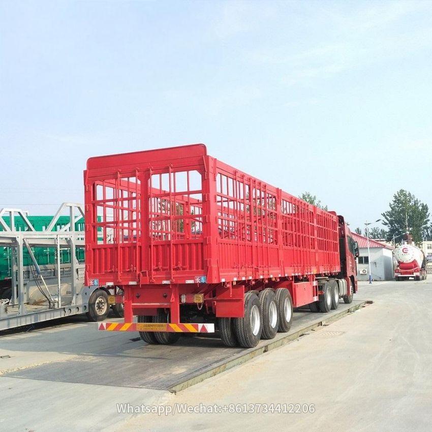 3 Axles 50 Tons Side Wall Fence Trailer