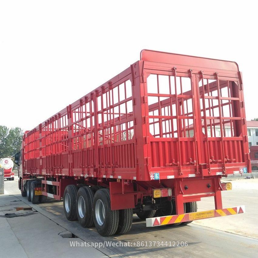 3 Axles 50 Tons Side Wall Fence Trailer