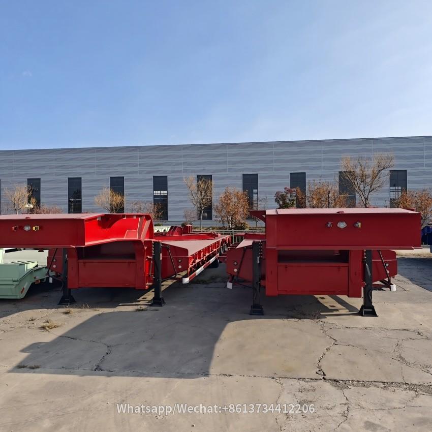 3 Axles 80 Tons Excavator Lowboy Trailer