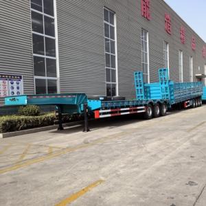 3 Axles 80 Tons Low Bed Truck Trailer