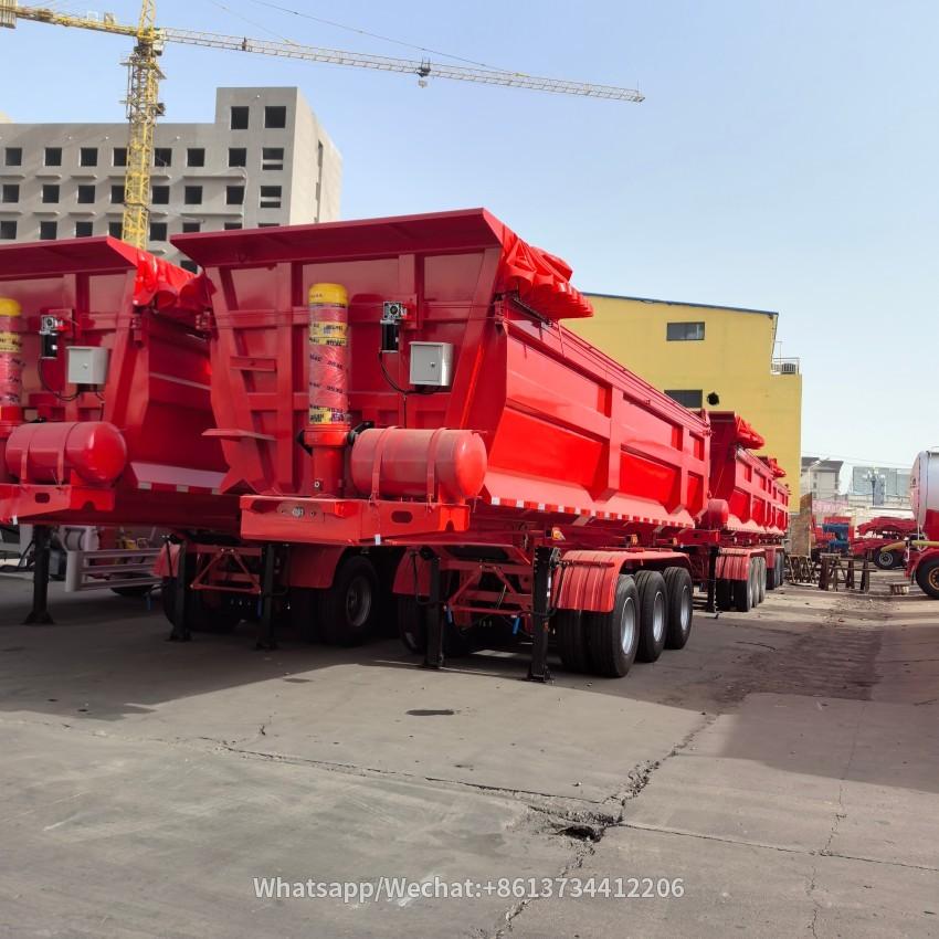 3 Axles 80 Tons Rear Tipper Trailer