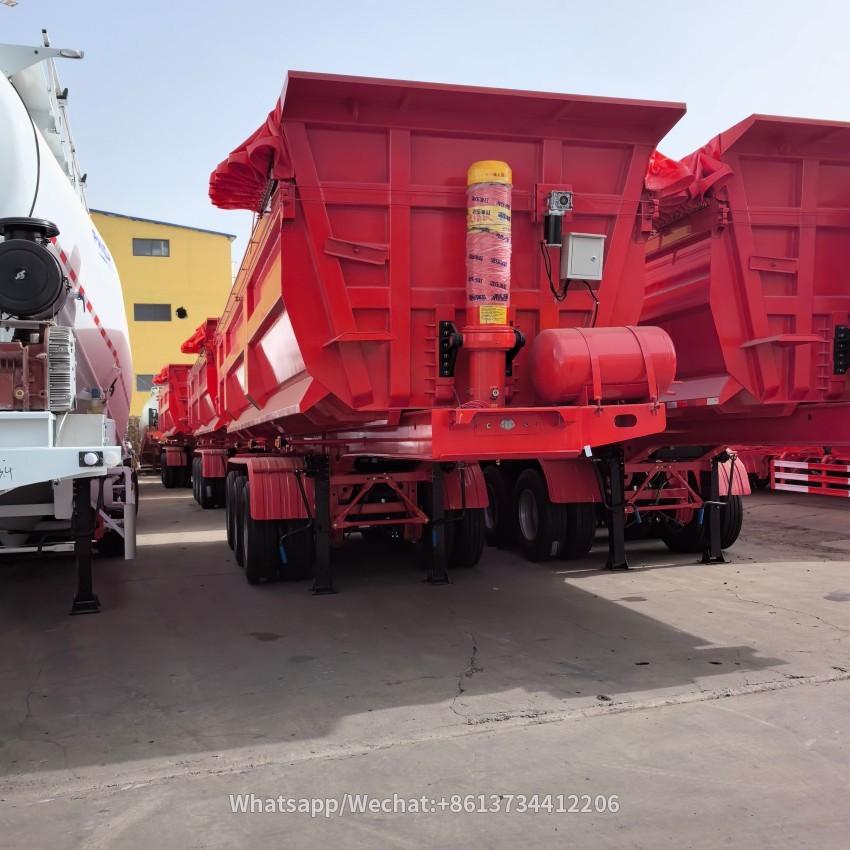 3 Axles 80 Tons Rear Tipper Trailer