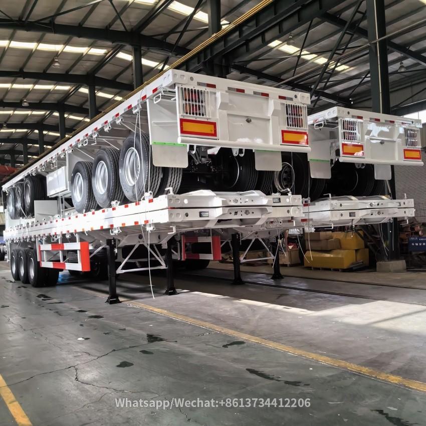 3 Axles Flatbed Semi Trailer