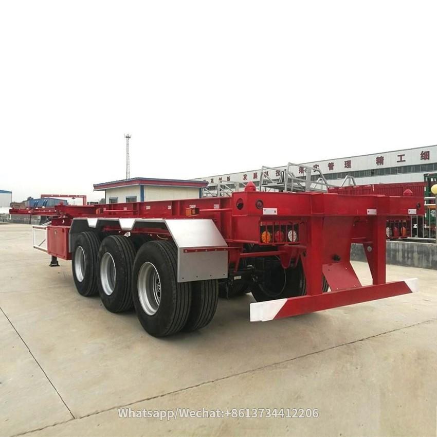 3 Axles Skeleton Semi Trailer