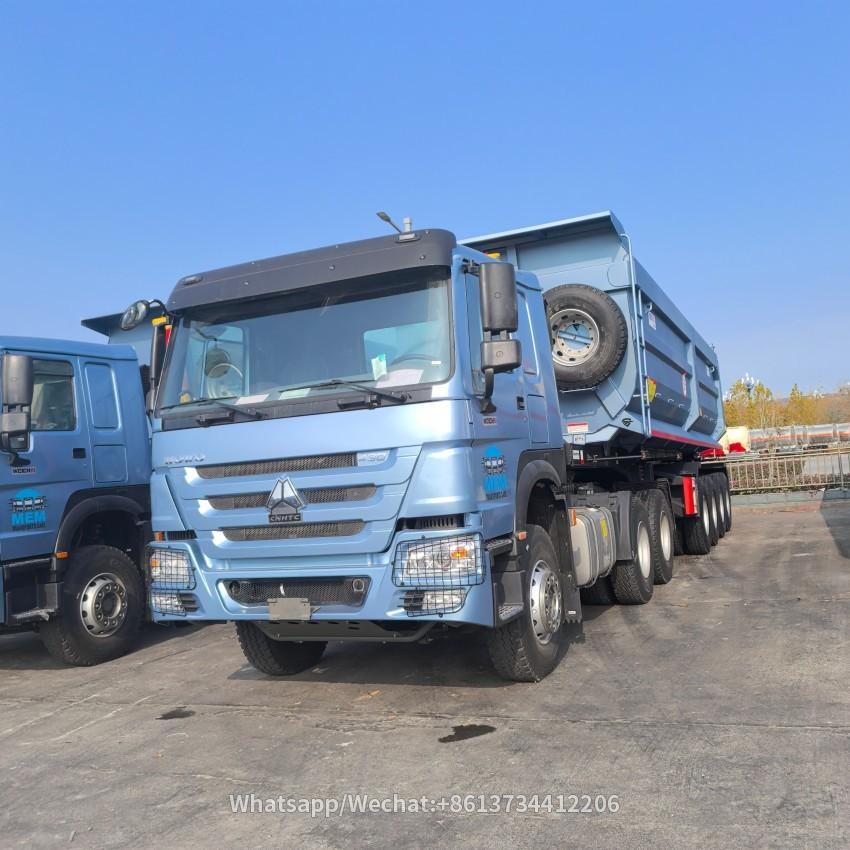 4 Axles 40cubic 50CBM 80t Dump Truck Trailer