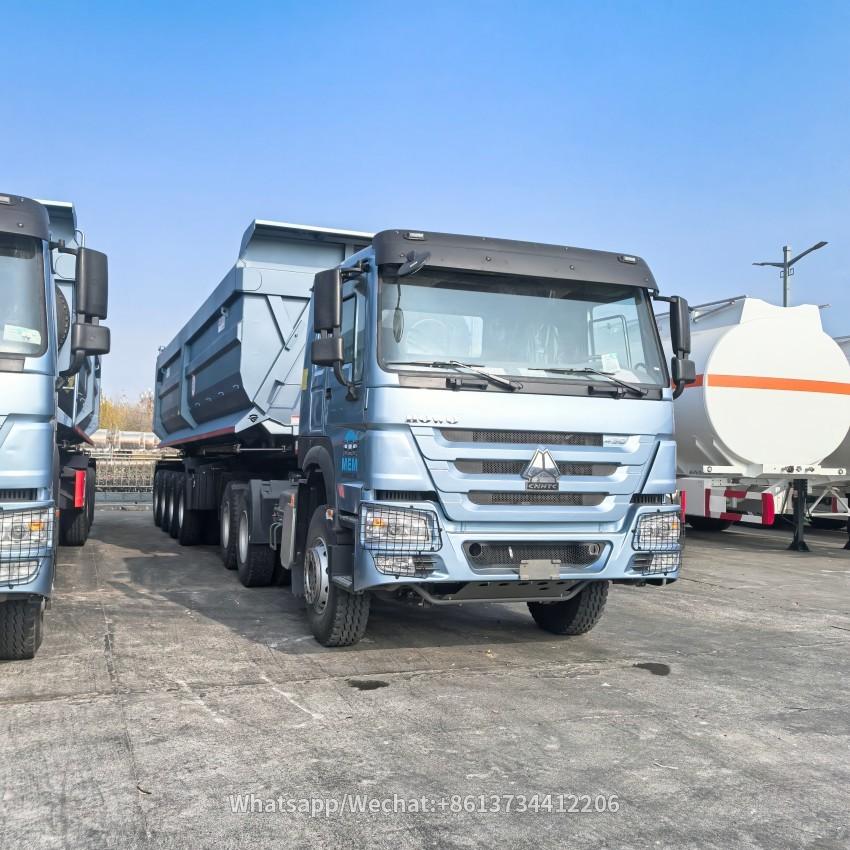 4 Axles 40cubic 50CBM 80t Dump Truck Trailer