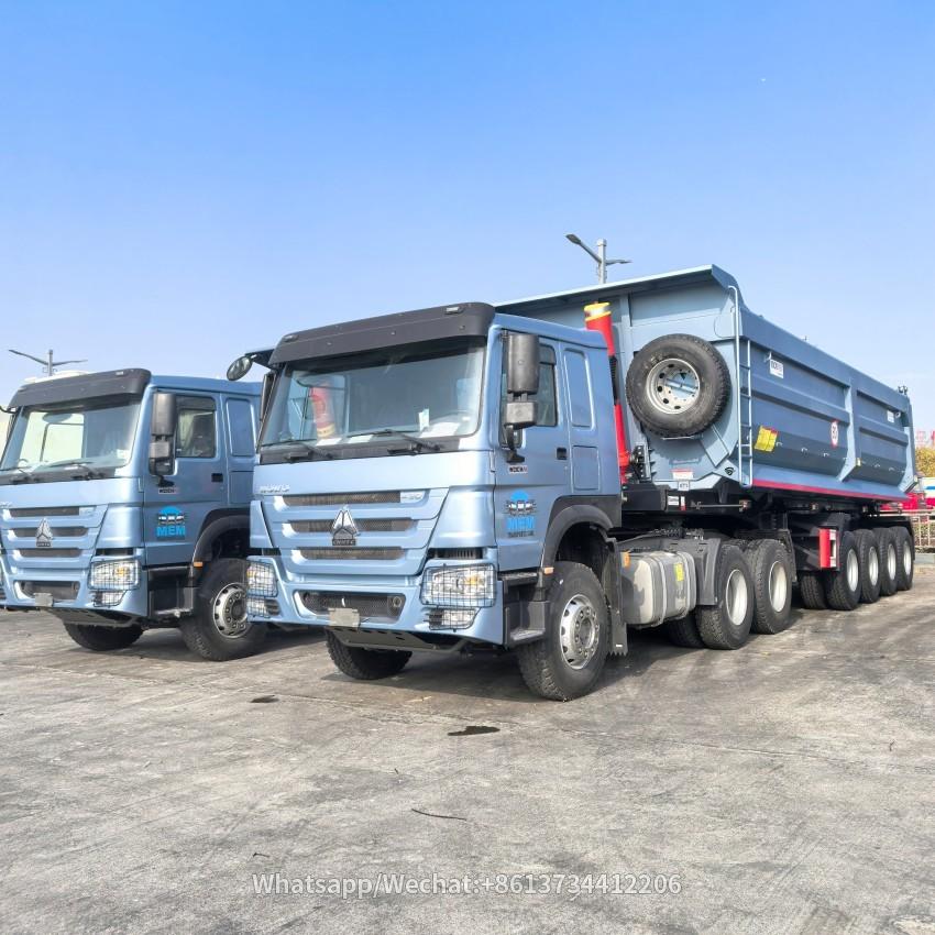 4 Axles 40cubic 50CBM 80t Dump Truck Trailer