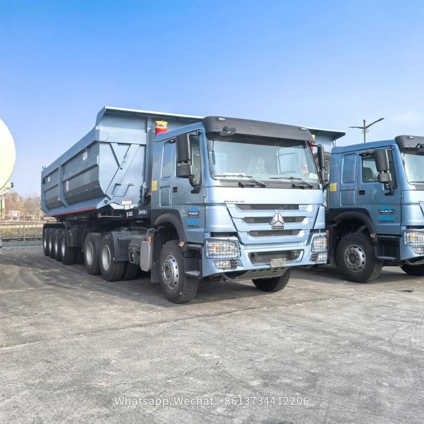 4 Axles 40cubic 50CBM 80t Dump Truck Trailer
