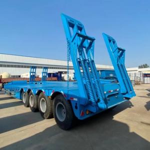 4 Axles Heavy Duty Low Bed Truck Trailer