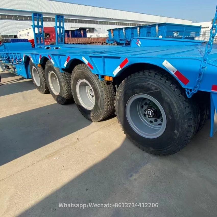 4 Axles Heavy Duty Low Bed Truck Trailer