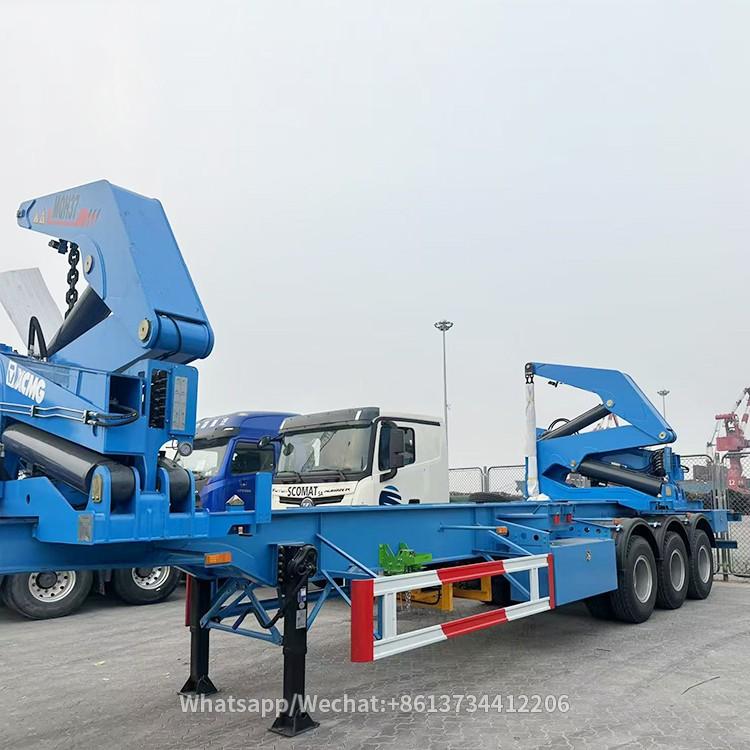 Howo Side Lifter Crane Trailer Side Load Port Container Semi Trailer