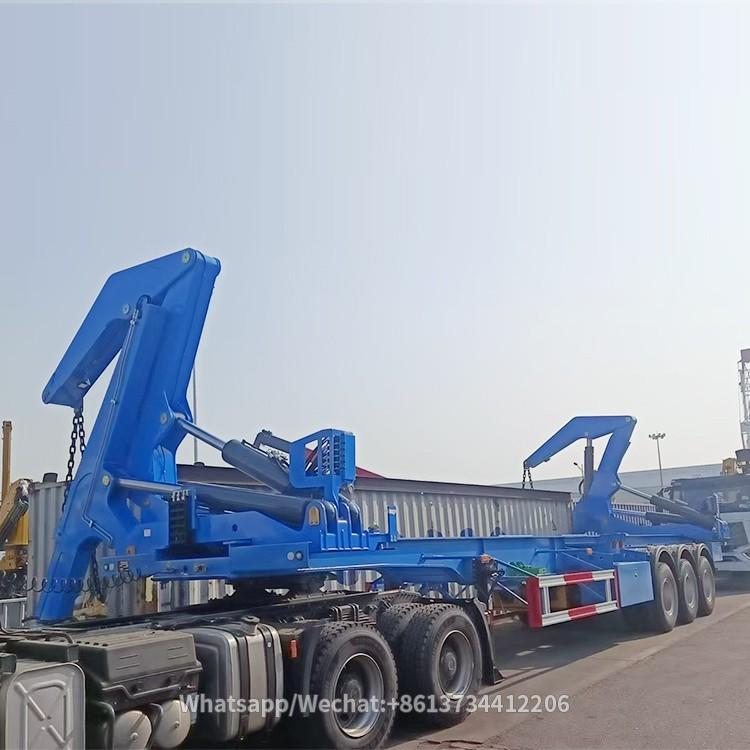 Howo Side Lifter Crane Trailer Side Load Port Container Semi Trailer