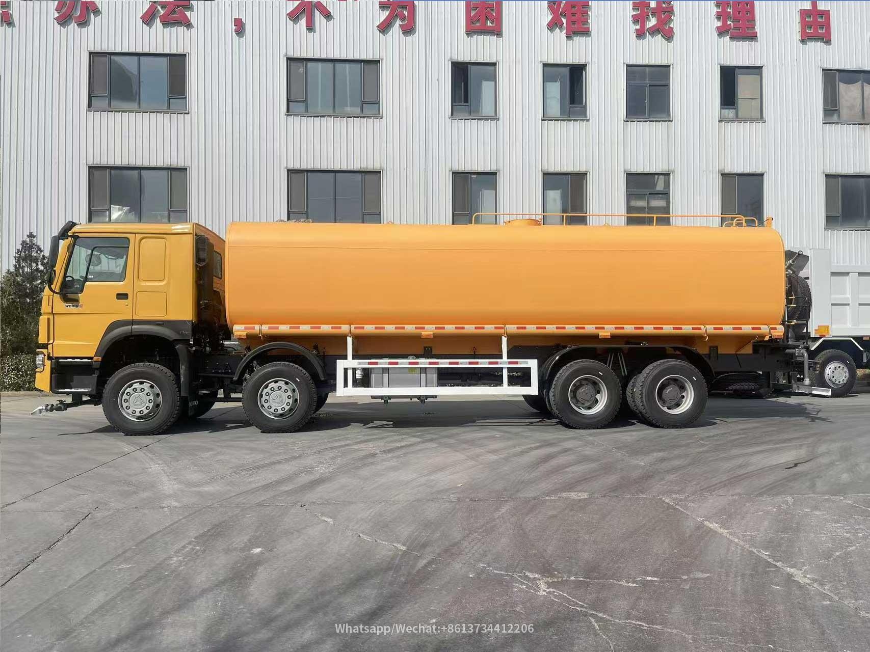 Sinotruk Howo 12 Wheeler 8x4 Water Tanker Truck