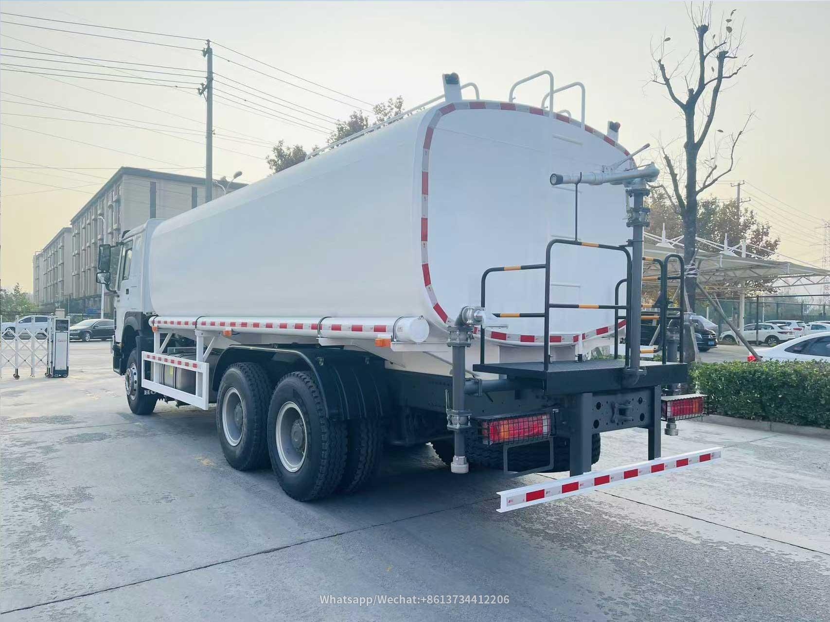Sinotruk Howo 380hp 25000liters Water Tanker Truck