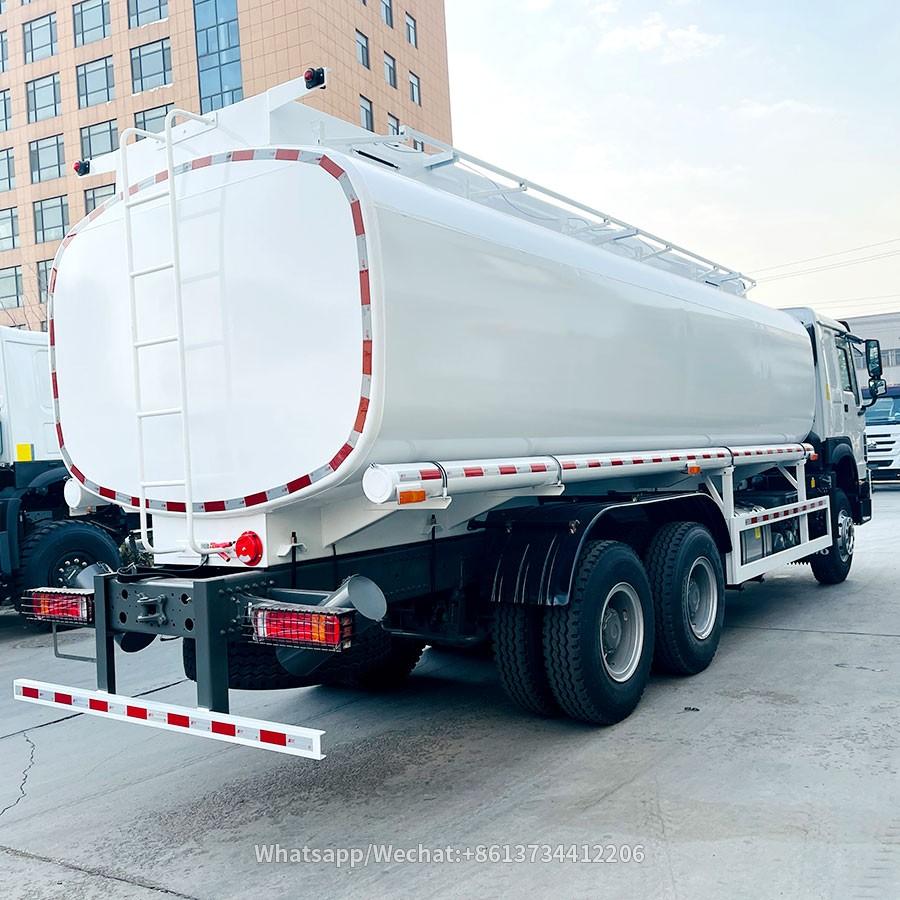 Sinotruk heavy duty Howo 6X4 25000liters 10 wheeler fuel tanker