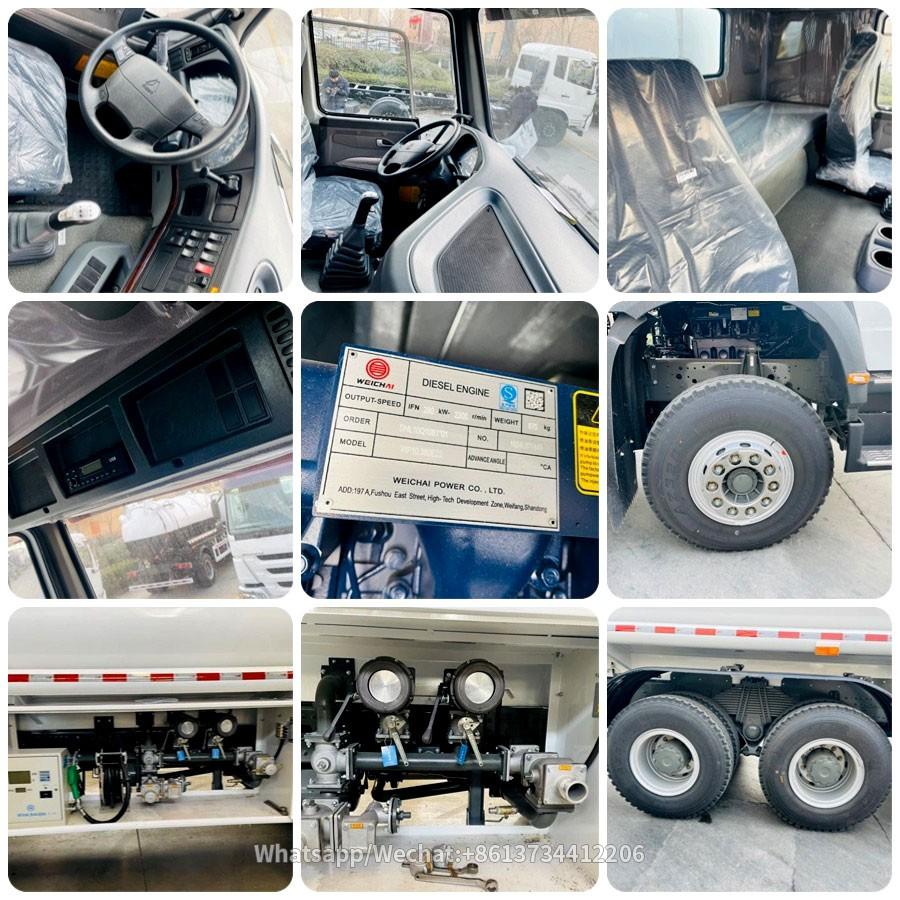 Sinotruk heavy duty Howo 6X4 25000liters 10 wheeler fuel tanker
